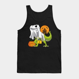 Ghost Dinosaur Funny Halloween T Rex For Boys Costume Tank Top